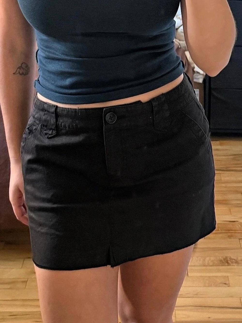 Black Cargo Skirt Size 8